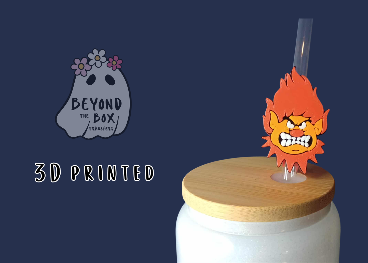 3D printed Straw Topper