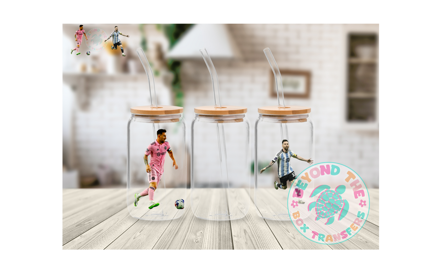 Soccer player 16oz UVDTF