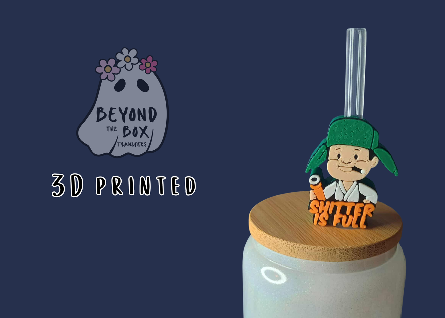 3D printed Straw Topper