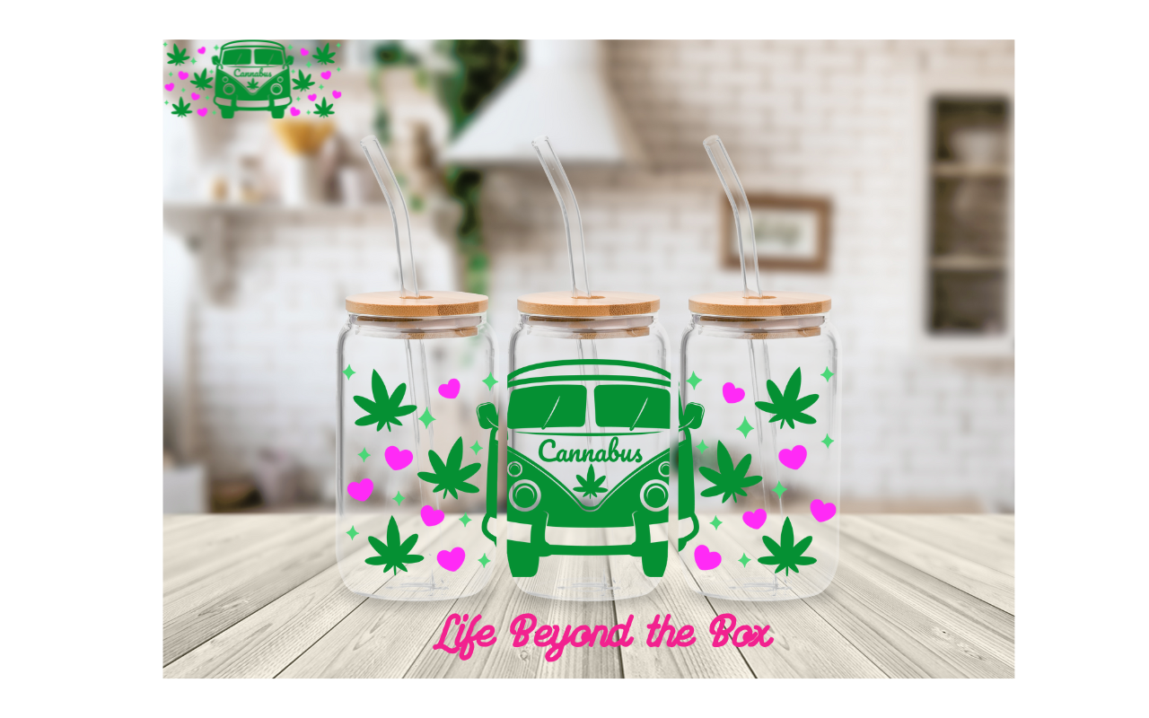 Cannabus hippy 420 16oz UVDTF wrap