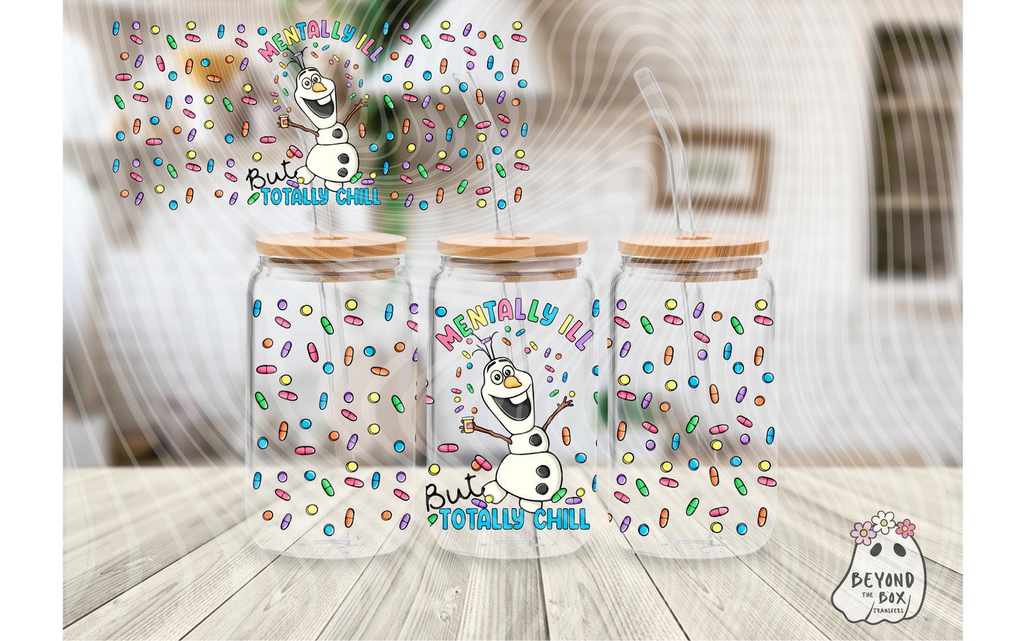 Totally Chill 16oz UVDTF Wrap