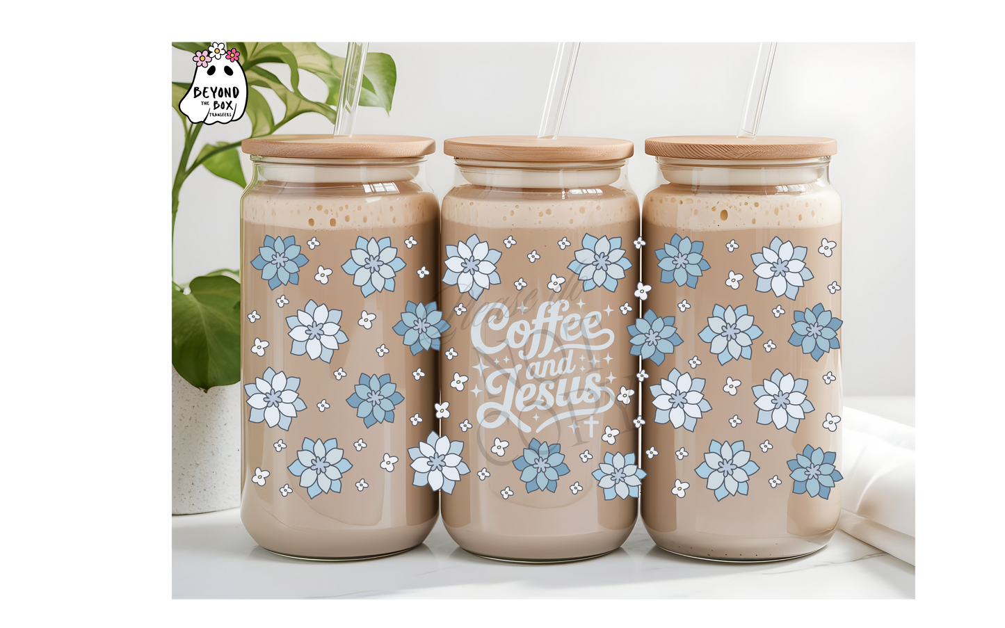 Coffee and Jesus 16oz UVDTF Wrap