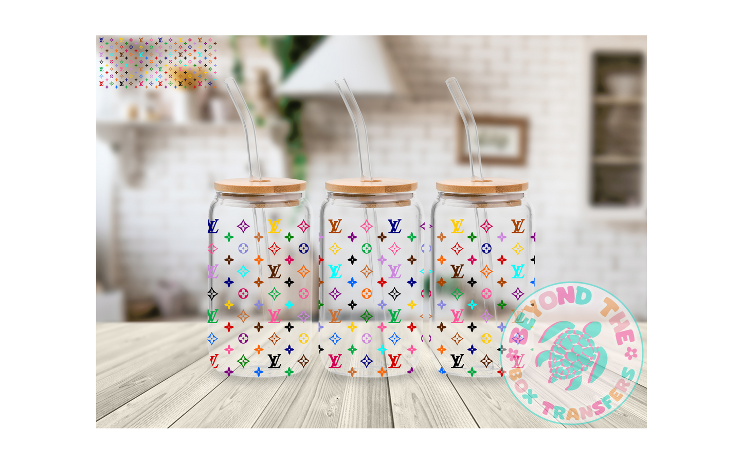 Colored L.V. 16oz UVDTF wrap