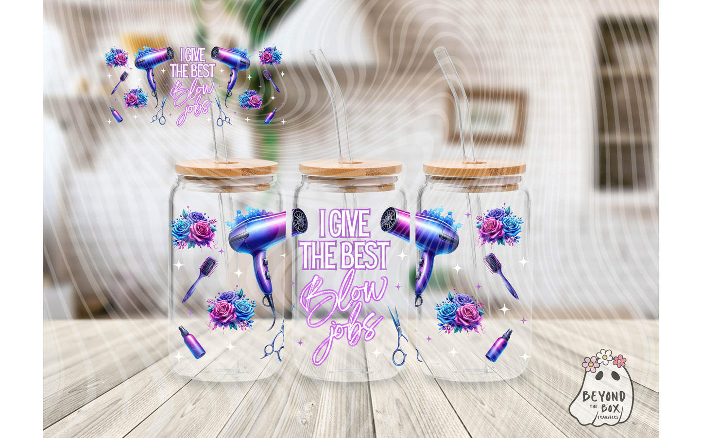 Hair Stylist 16oz UVDTF wrap