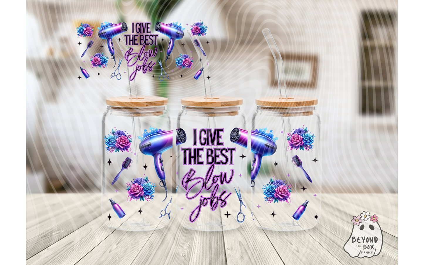 Hair Stylist 16oz UVDTF wrap