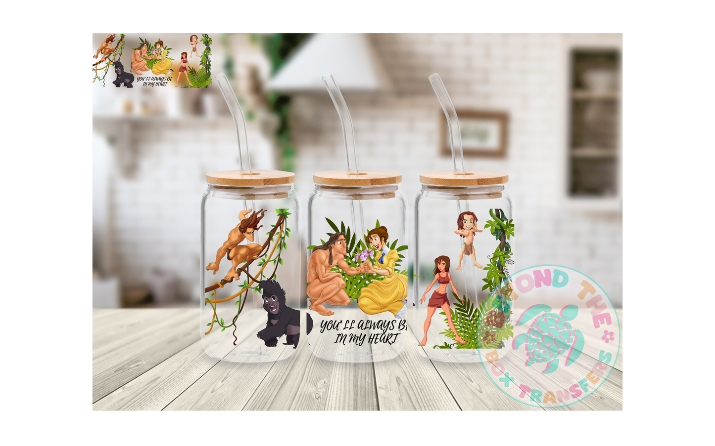 Jungle Love 16oz UVDTF wrap