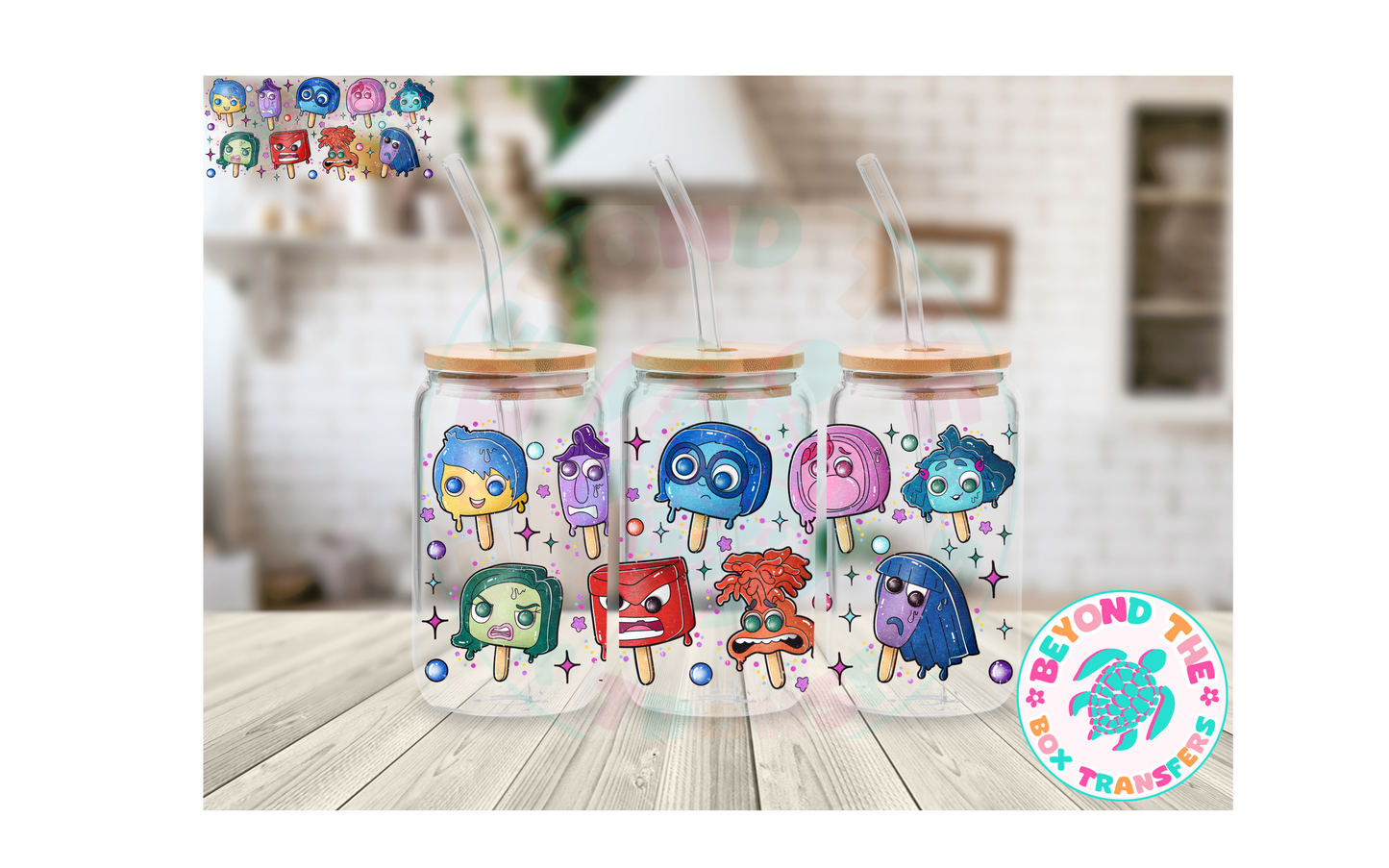 EMOTIONS Ice cream 16oz UVDTF wrap