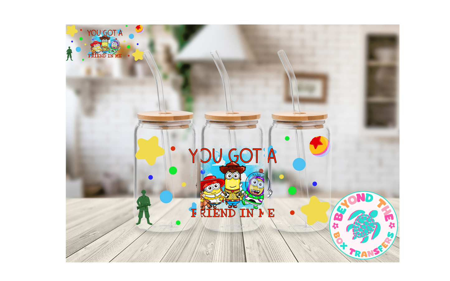 Minion Story 16oz UVDTF Wrap