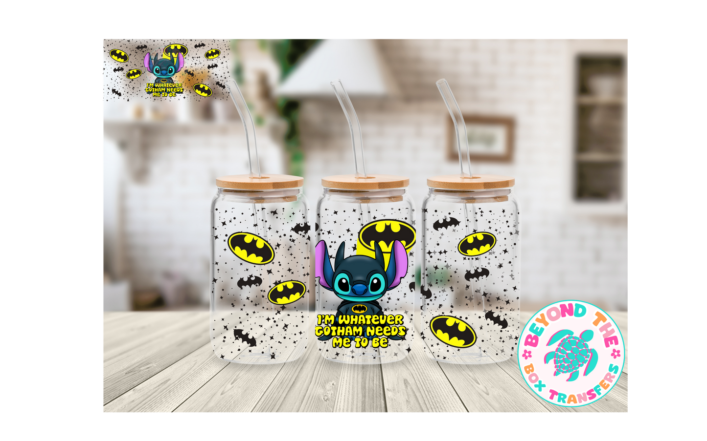 Whatever Gotham Needs 16oz UVDTF Wrap