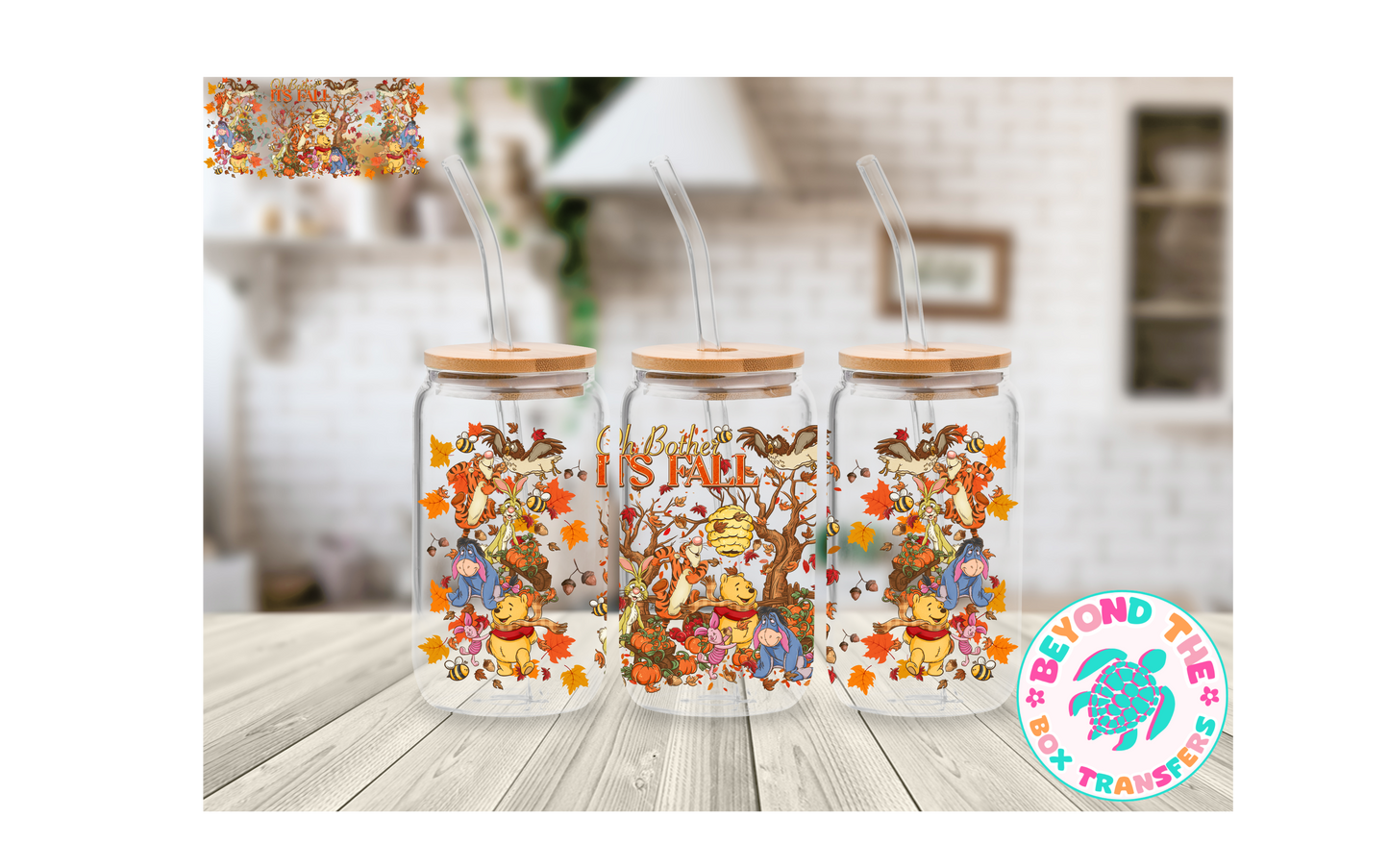 Oh, Bother its Fall 16oz UVDTF Wrap