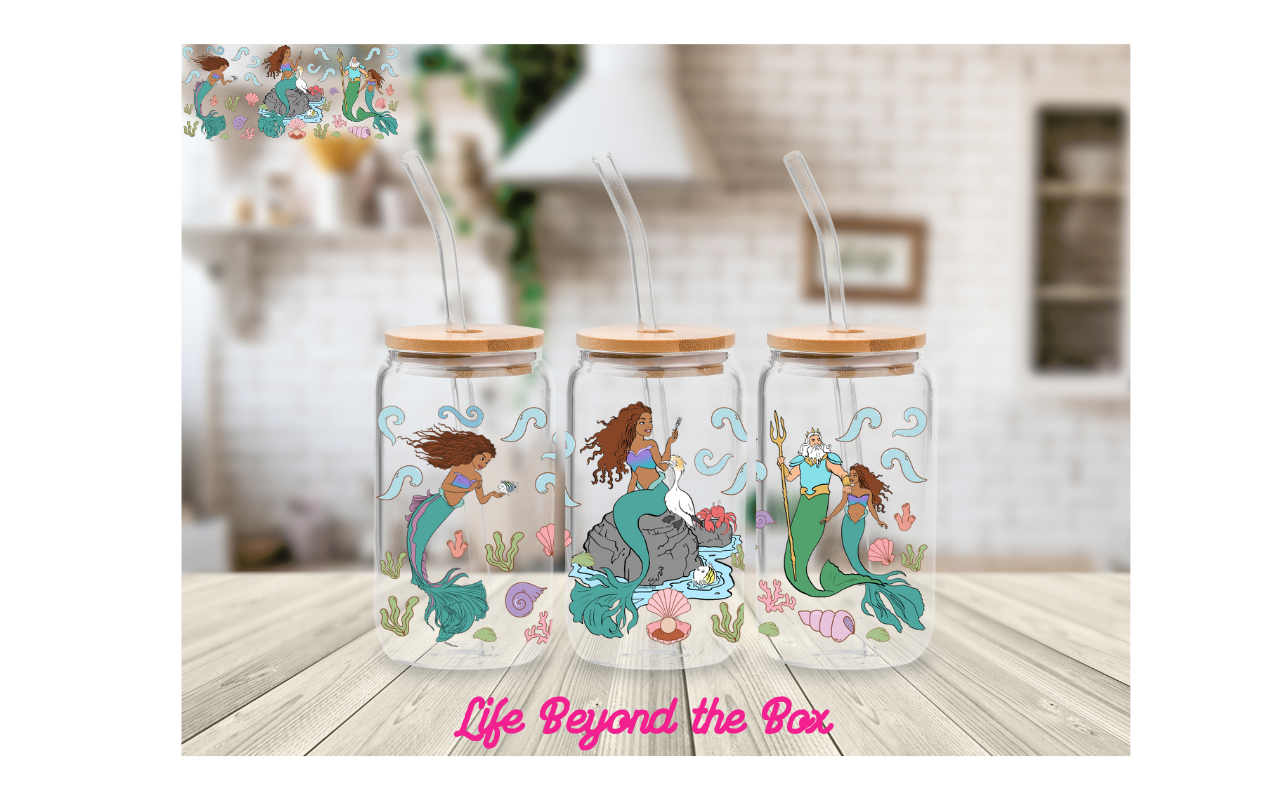 New mermaid 16oz UVDTF wrap
