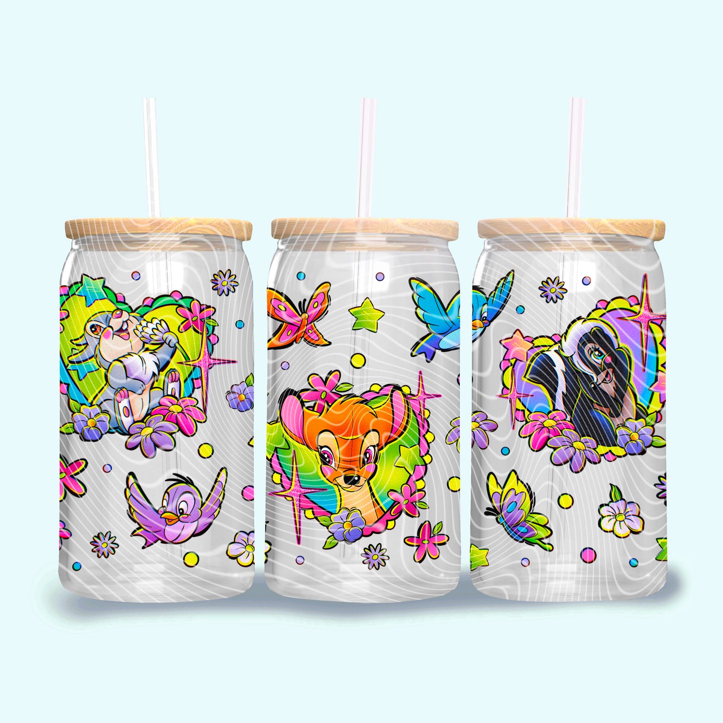 Spring Baby Deer 16oz UVDTF wrap