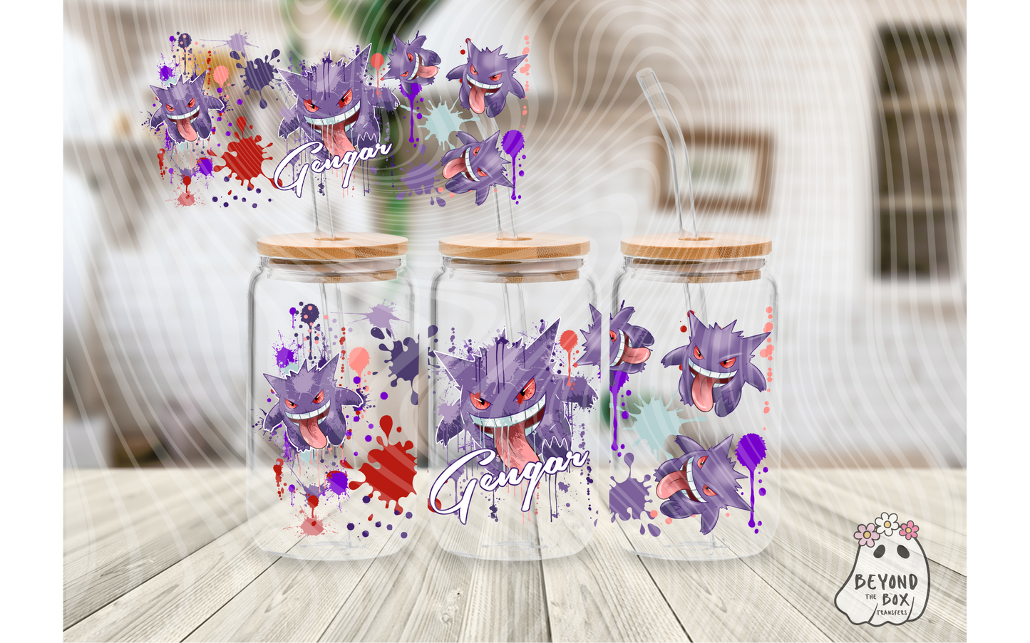 Paint Splatter 16oz UVDTF wrap