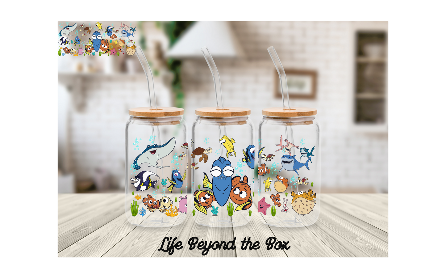 Finding a fish 16oz UVDTF wrap