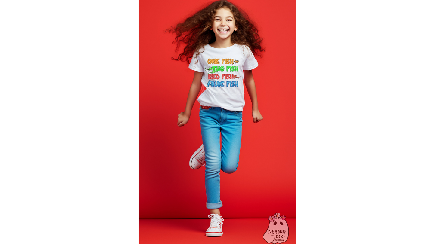 One Fish, Two Fish Dr. S Ready to Press DTF Transfer