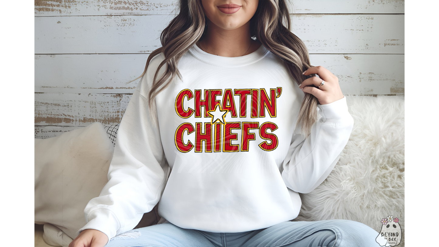 Cheatin' Chiefs Ready to Press DTF Transfer