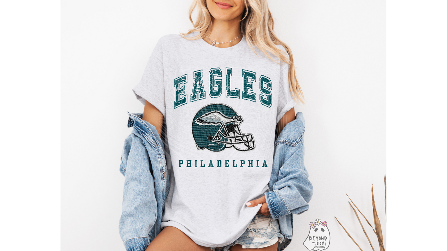 Eagles Ready to Press DTF Transfer