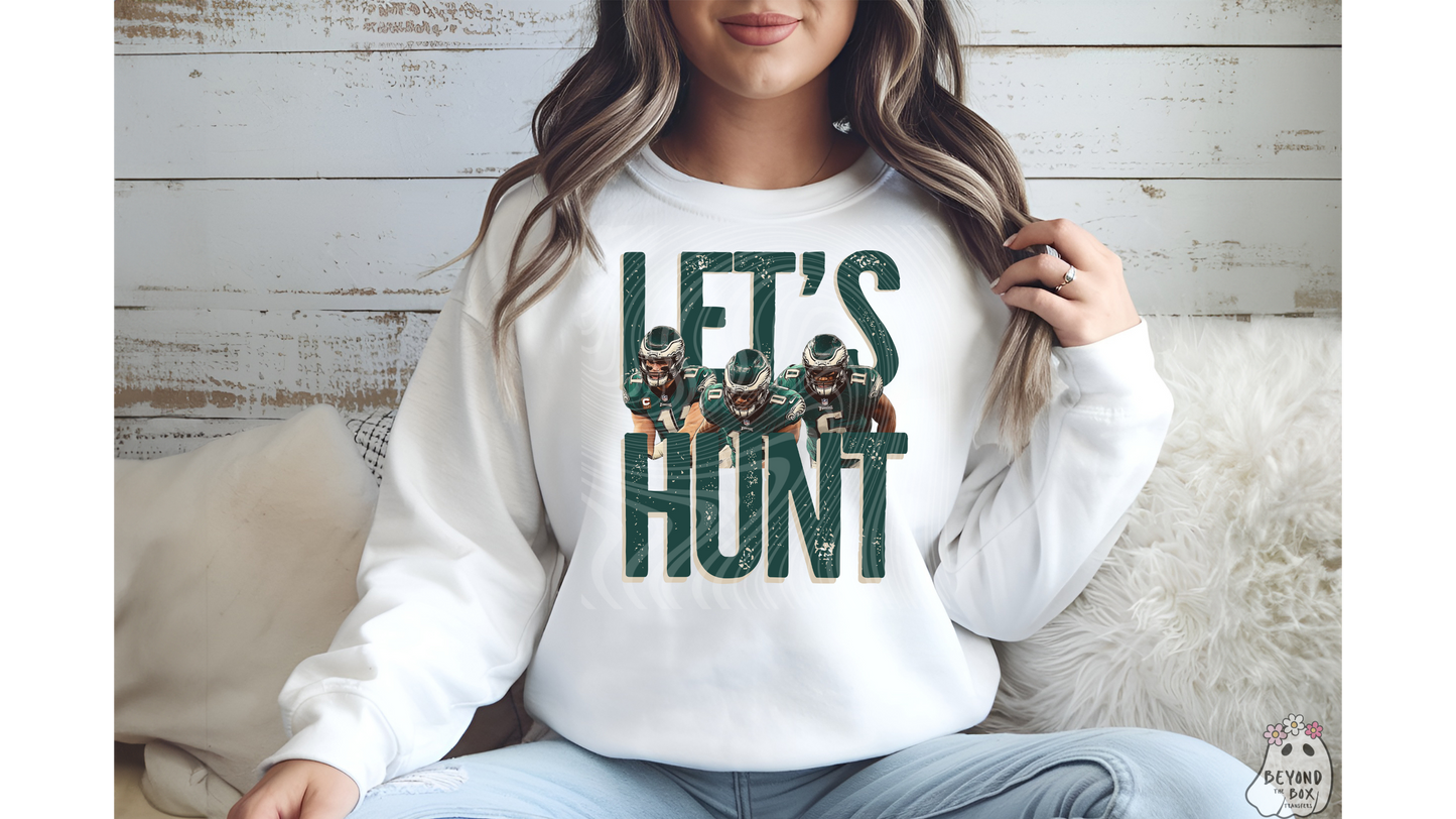 Eagles Lets Hunt Ready to Press DTF Transfer