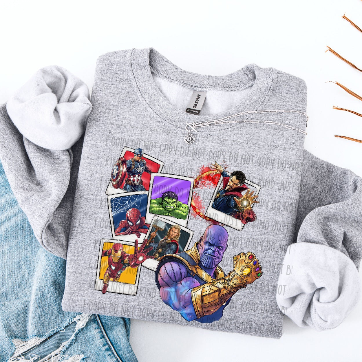 Polaroid Superhero Ready to Press DTF Transfer