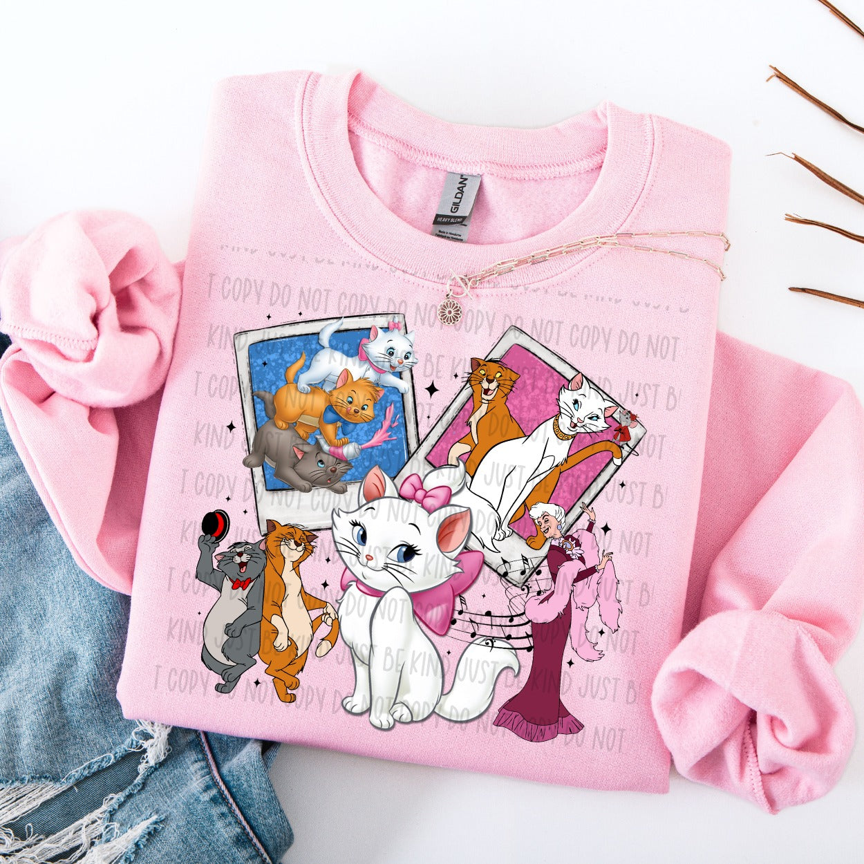 Polaroid Cats Ready to Press DTF Transfer