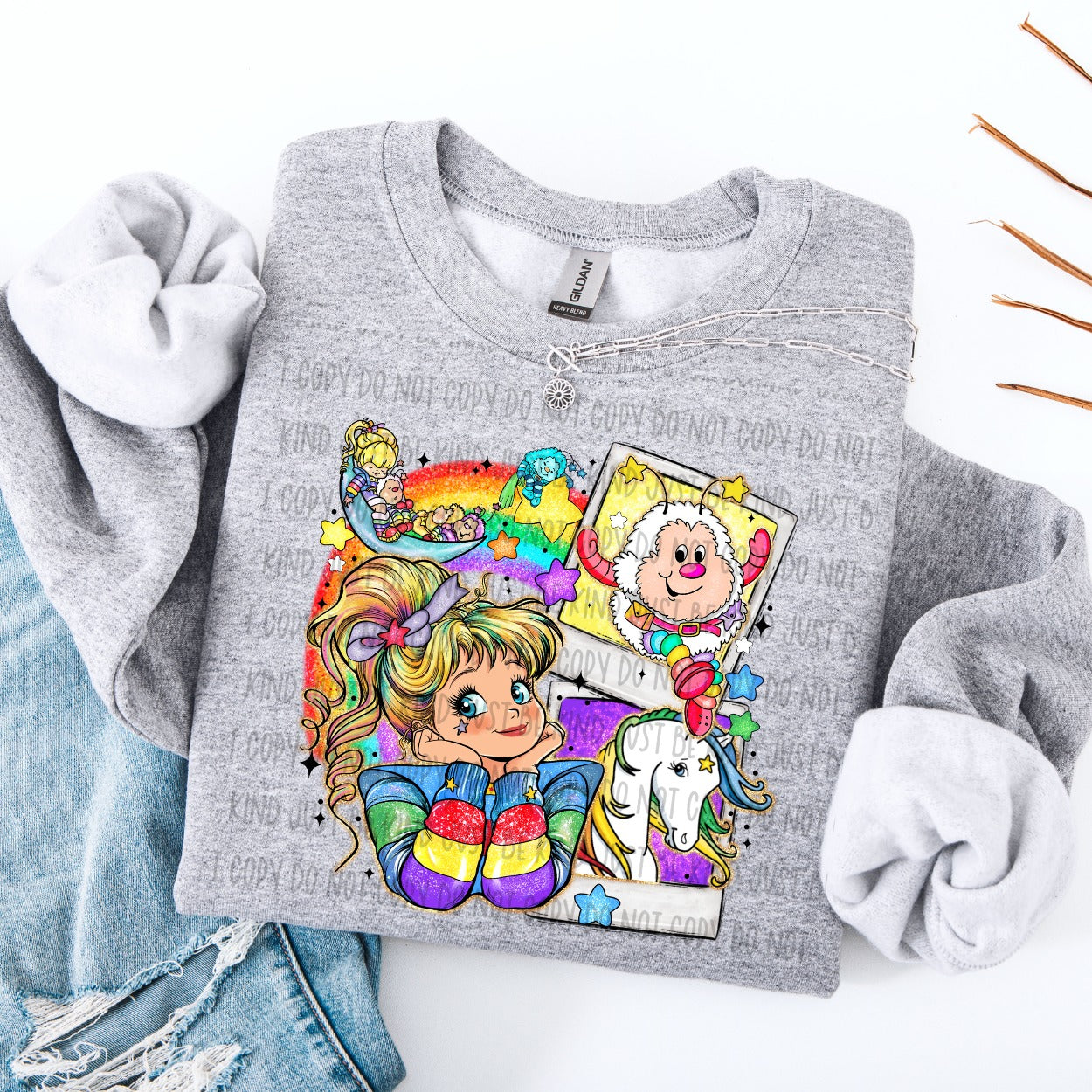 Polaroid Rainbow 80's Ready to Press DTF Transfer