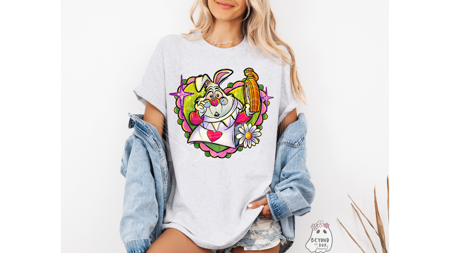 White Rabbit Ready to Press DTF Transfer