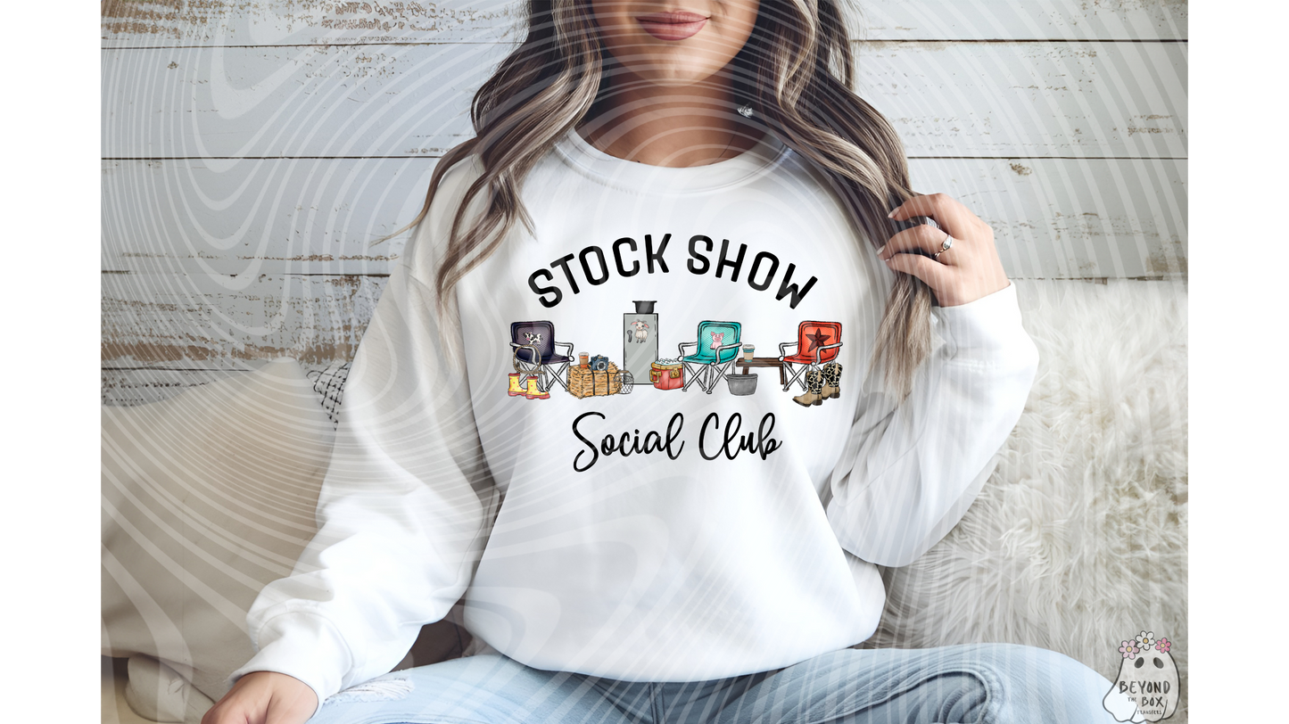 Stock Show Social Club Ready to Press DTF Transfer