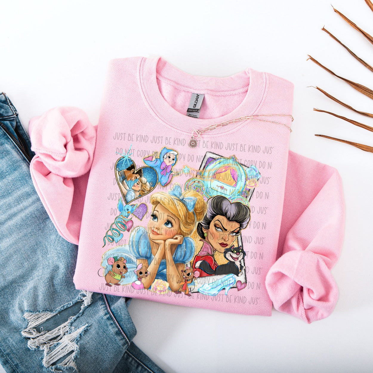 Polaroid Blue Princess Ready to Press DTF Transfer