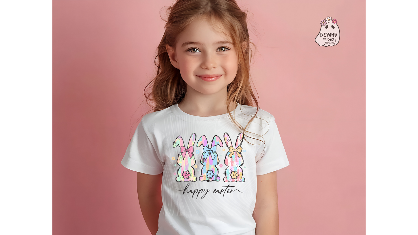 Pastel Happy Easter Ready to Press DTF Transfer