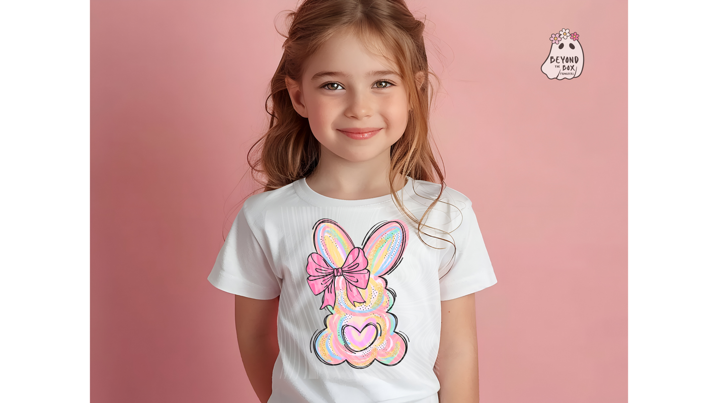 Pastel Easter Bunny Ready to Press DTF Transfer