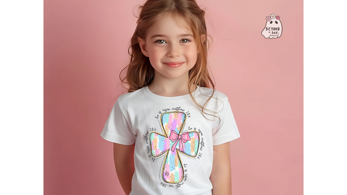 Pastel Cross Easter Ready to Press DTF Transfer