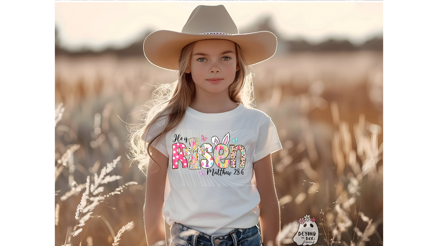 He Has Risen Easter Ready to Press DTF Transfer