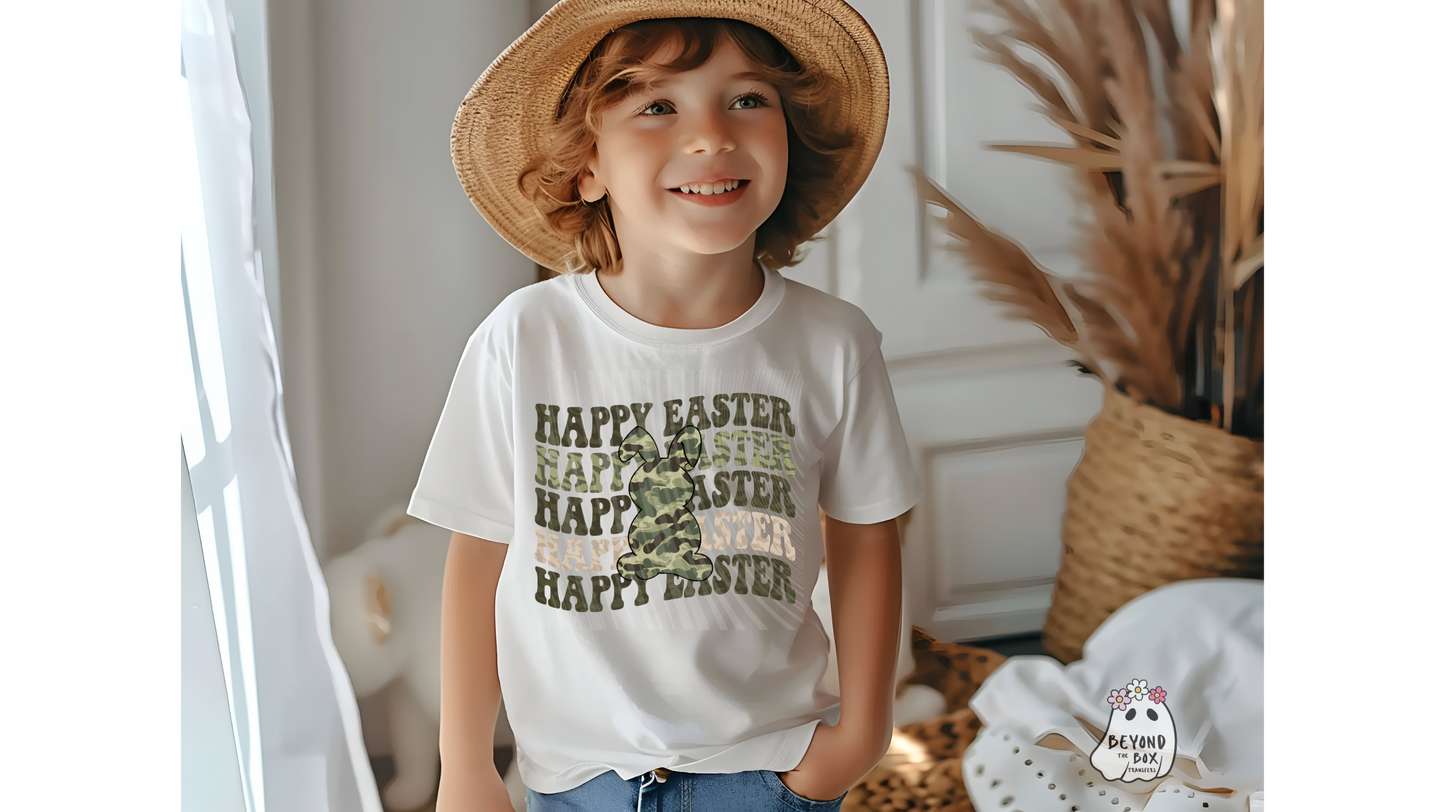 Camo Easter Ready to Press DTF Transfer