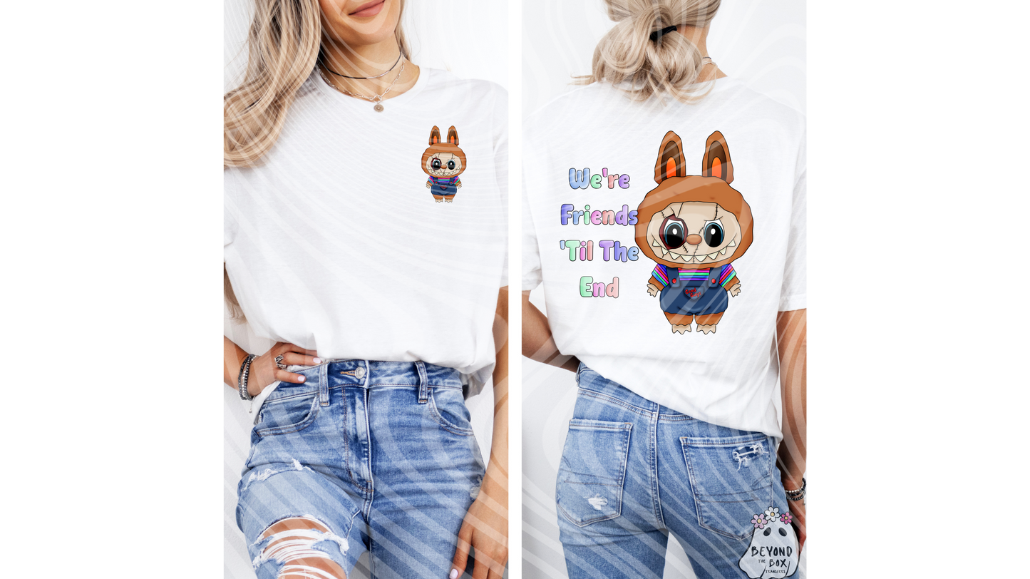 Friends till the end Labubu Ready to Press DTF Transfer