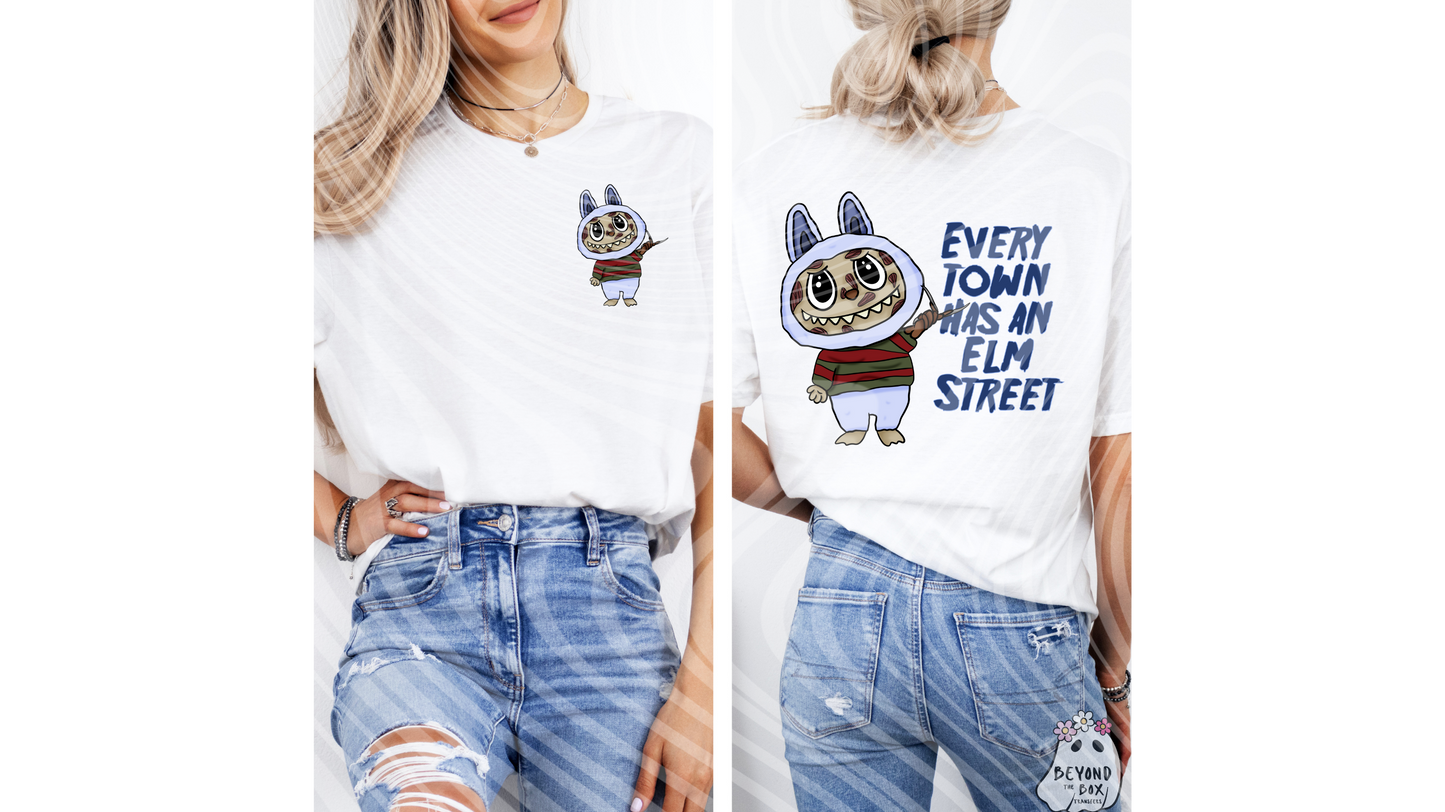 Every town has an Elm St Labubu Ready to Press DTF TransfeR