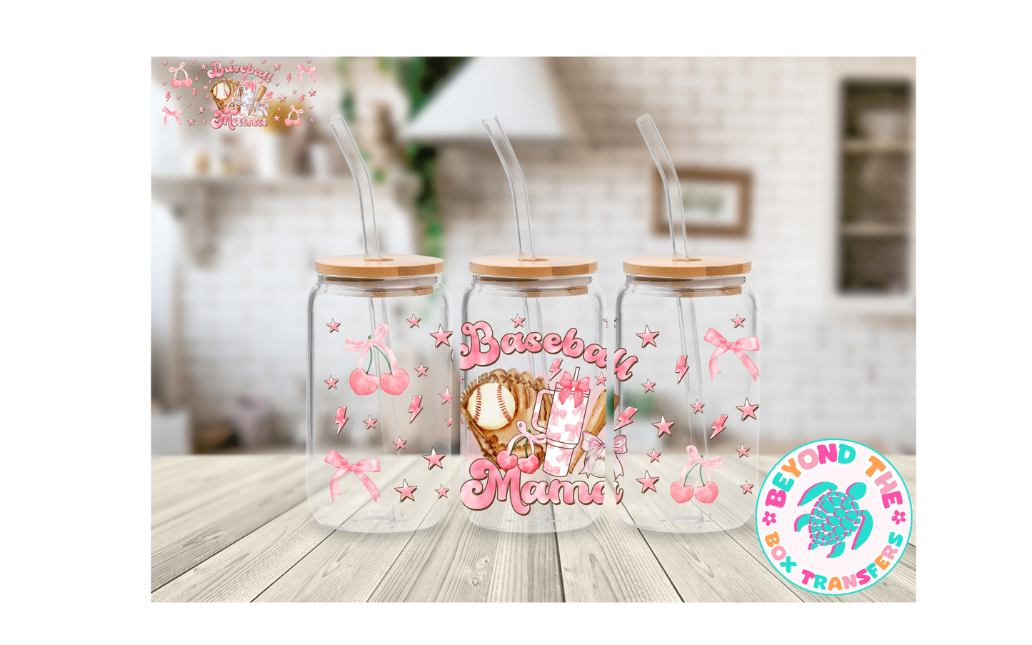 Baseball Mama 16oz UVDTF Wrap