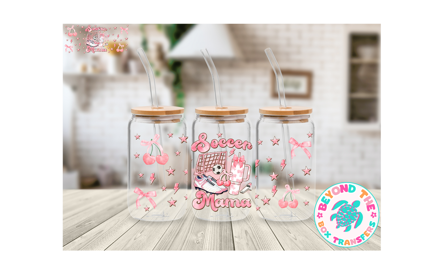 Soccer Mama 16oz UVDTF Wrap