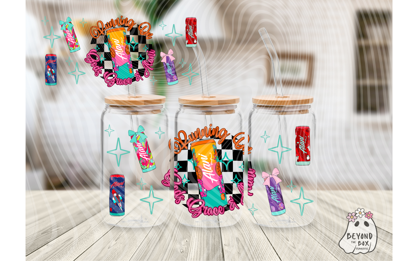 Energy Drink 16oz UVDTF wrap