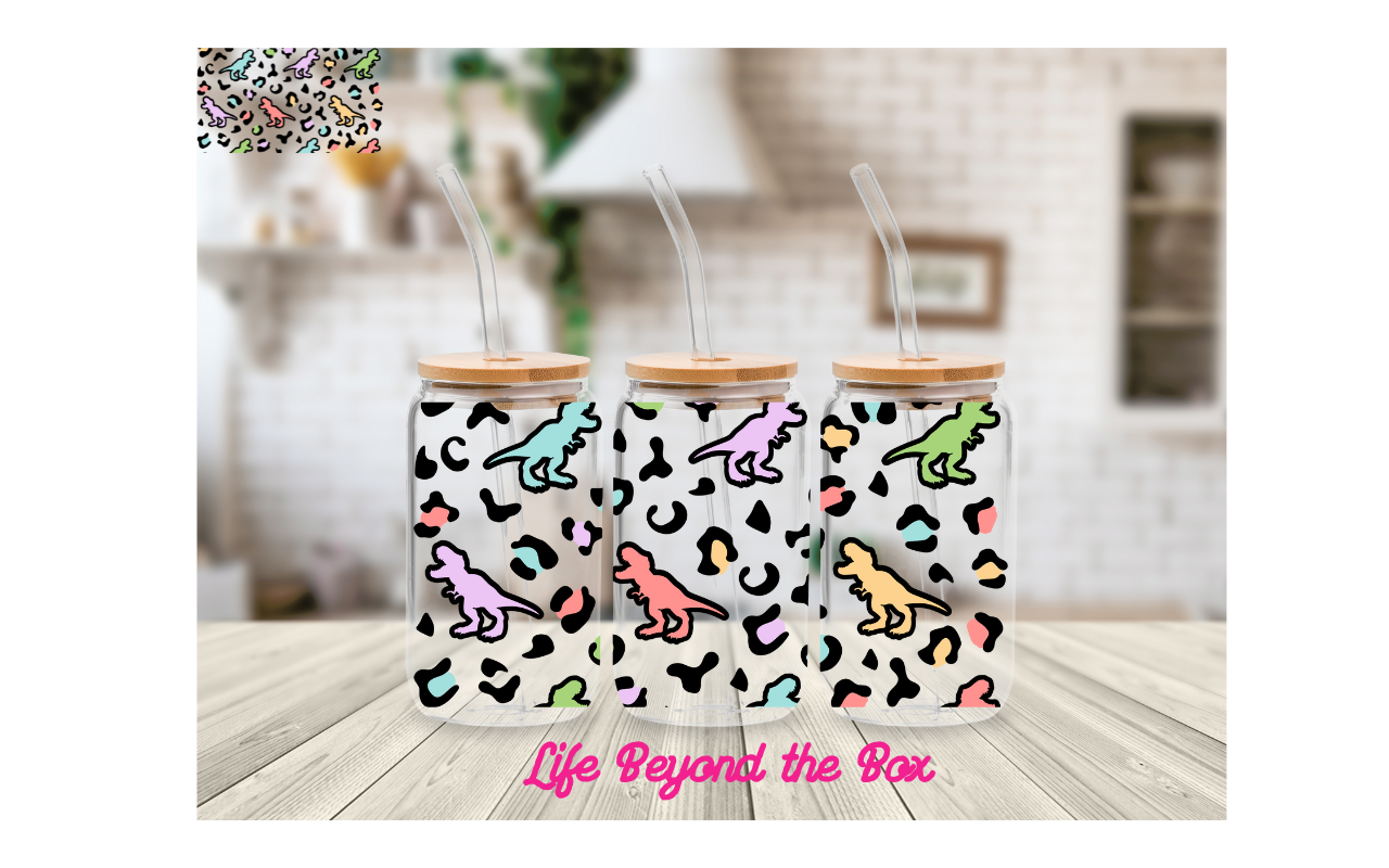 Pastel Leopard Trex 16oz UVDTF wrap