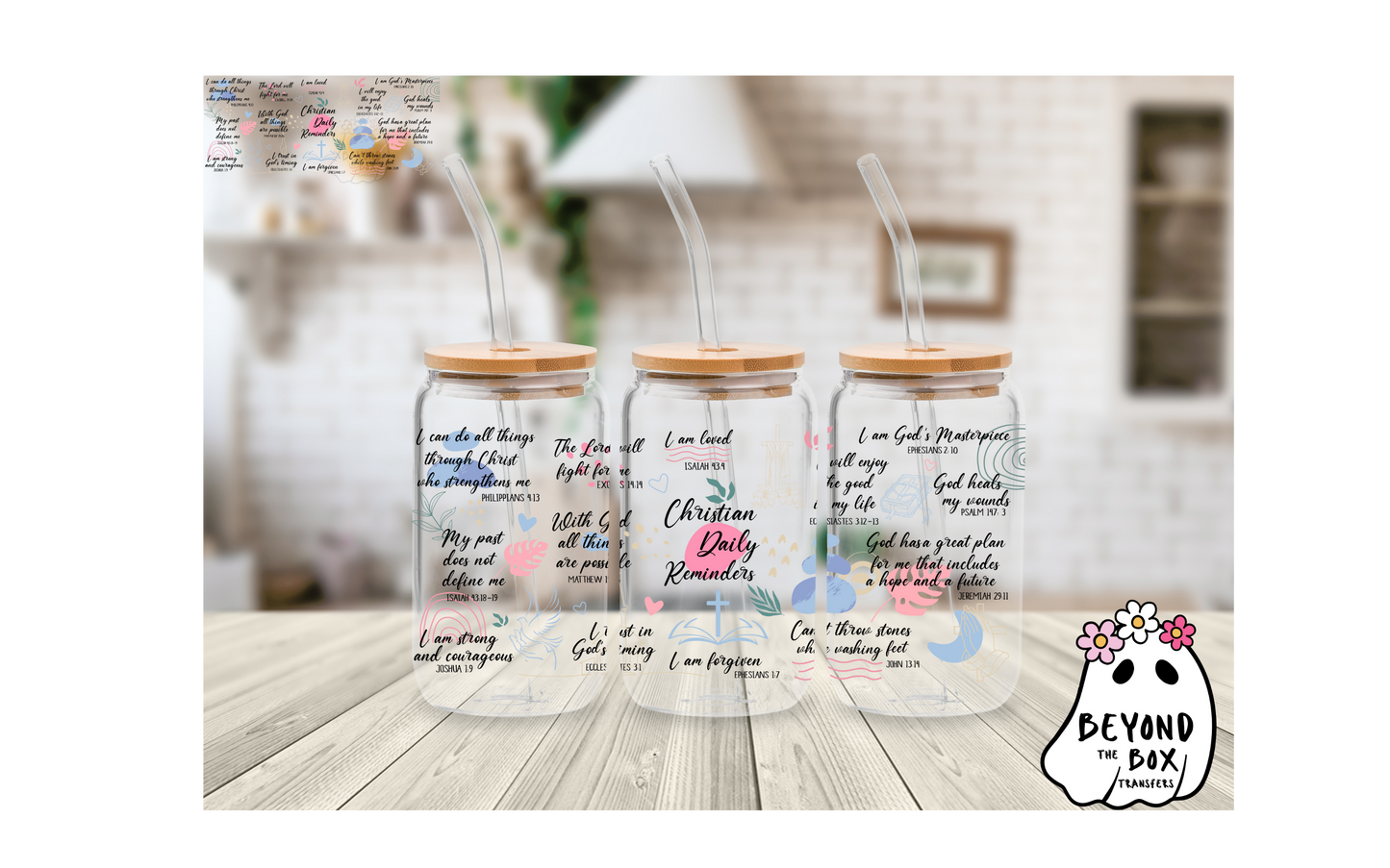 Religious Affirmations 16oz UVDTF wrap