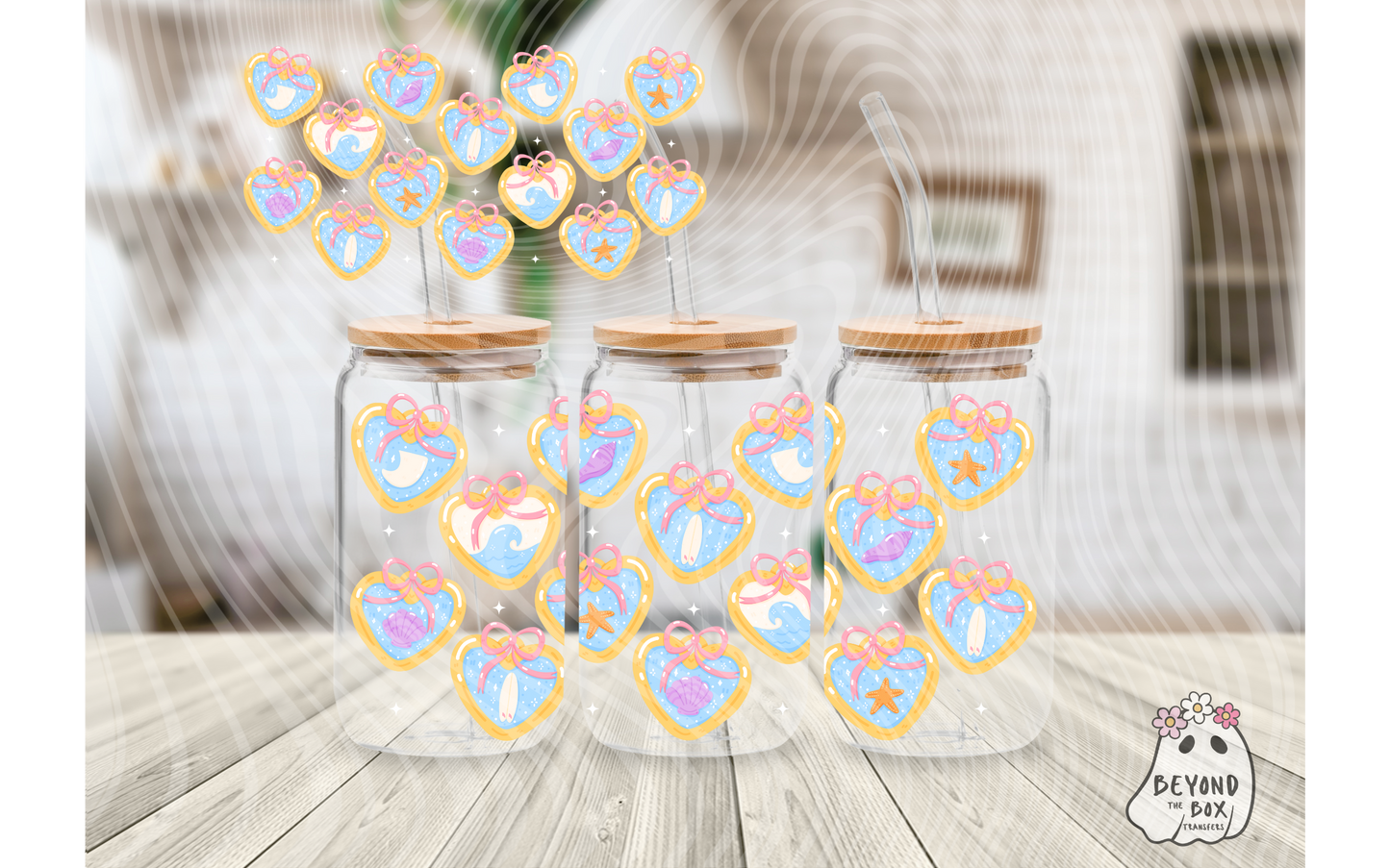 Summer Beach 16oz UVDTF wrap