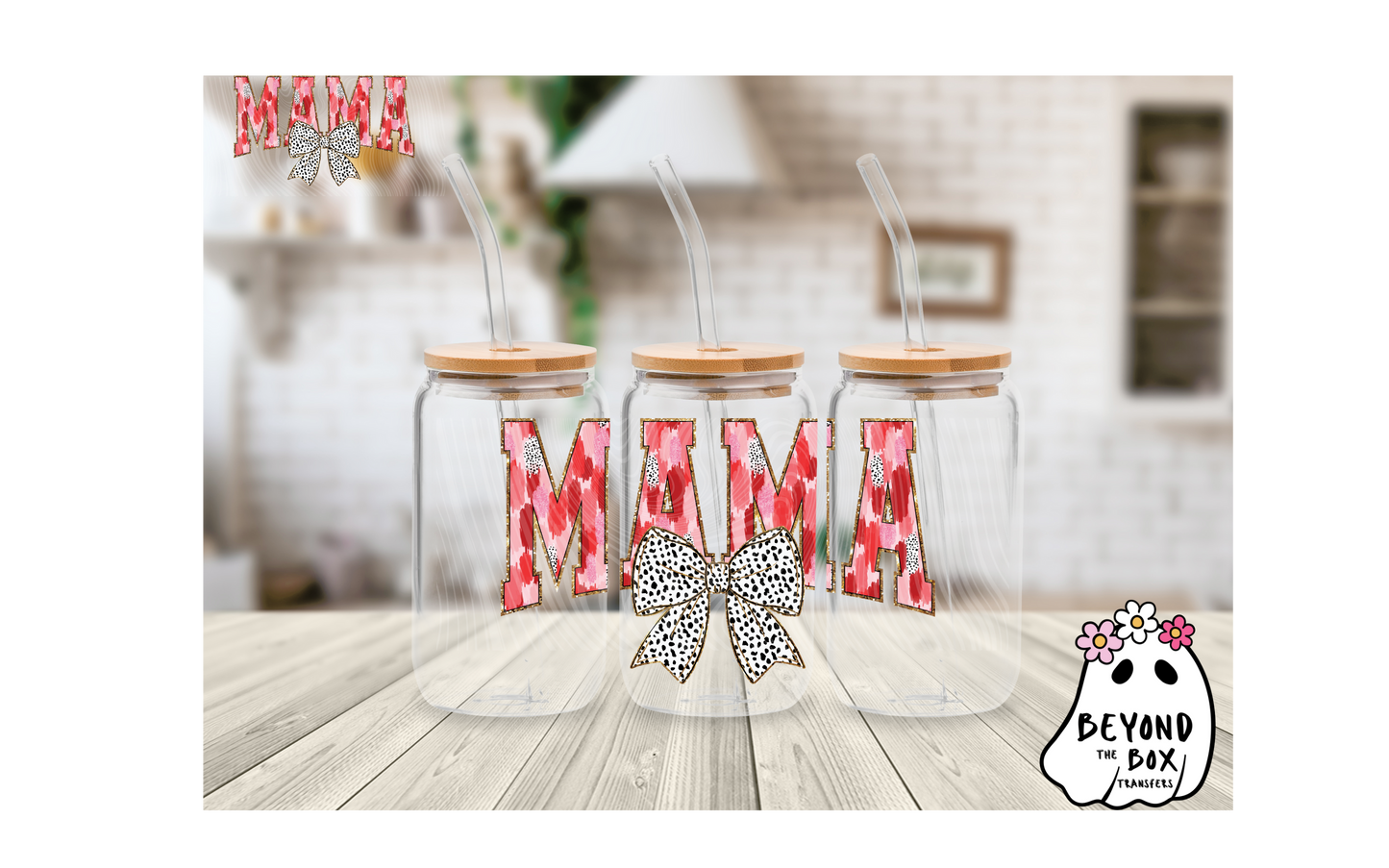 Red MAMA wrap 16oz UVDTF wrap