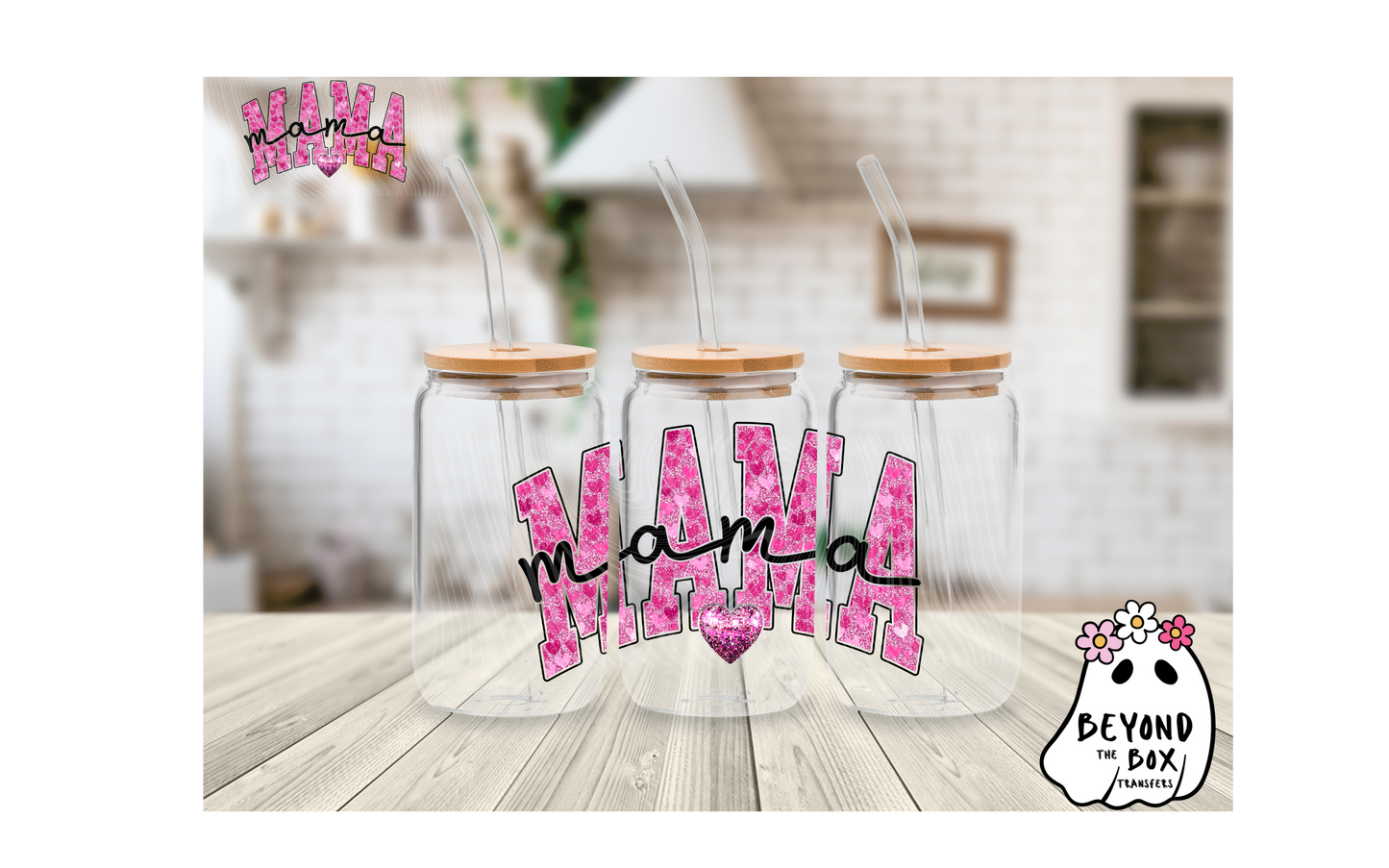 Pink MAMA wrap 16oz UVDTF wrap