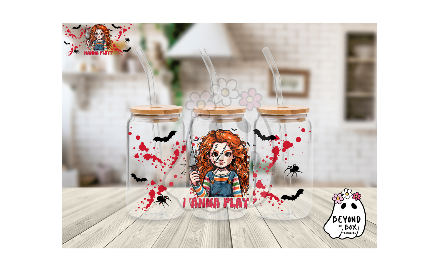 WANNA PLAY? 16oz UVDTF wrap