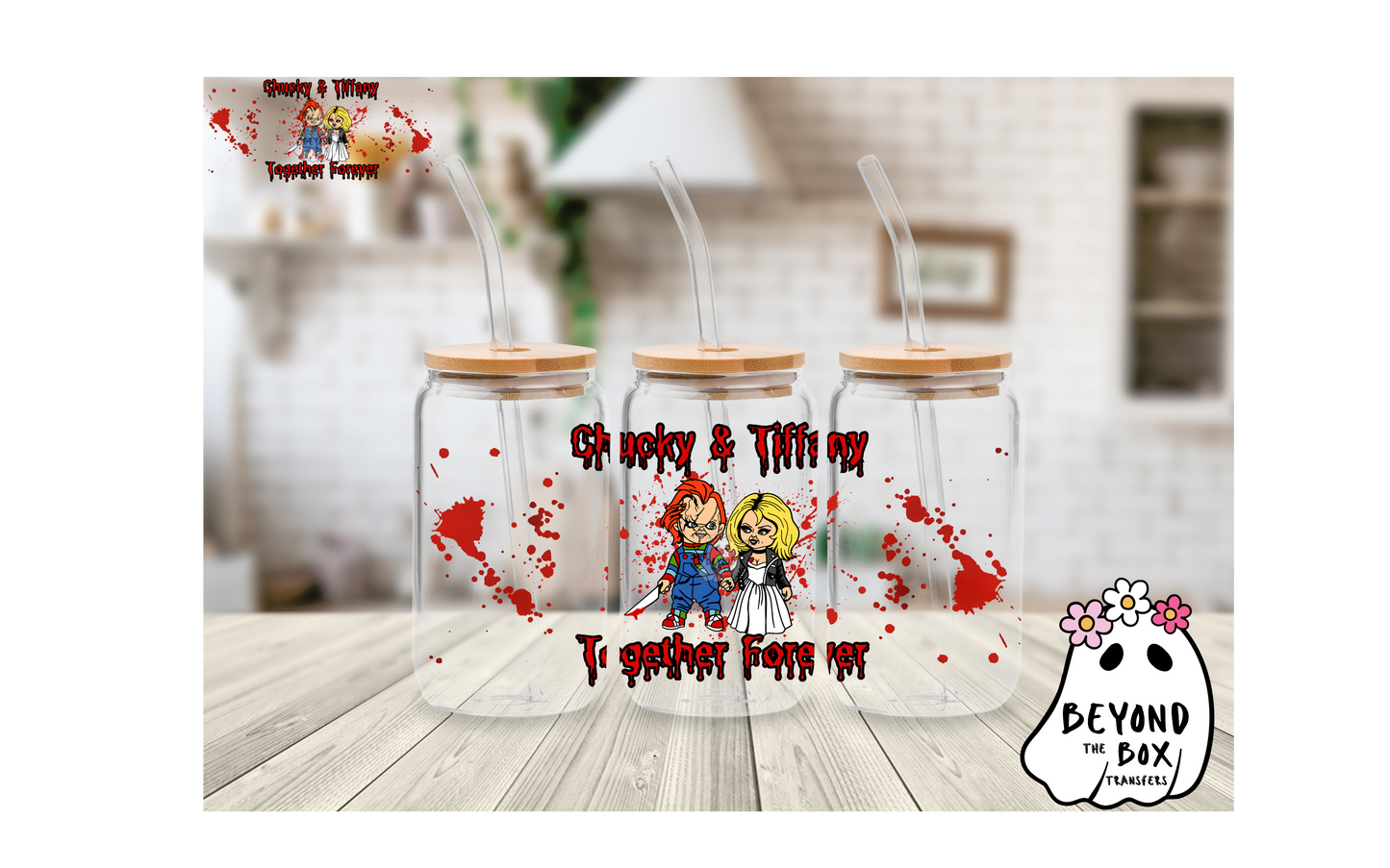 Horror Couple 16oz UVDTF wrap