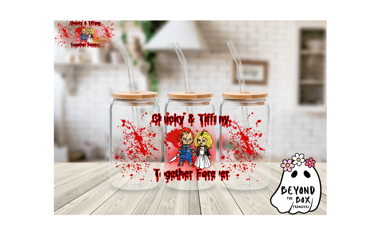 Horror Couple 16oz UVDTF wrap