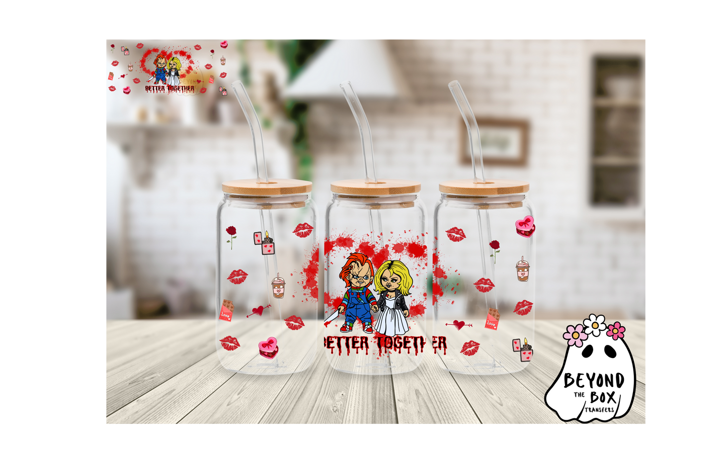 Horror Couple 16oz UVDTF wrap