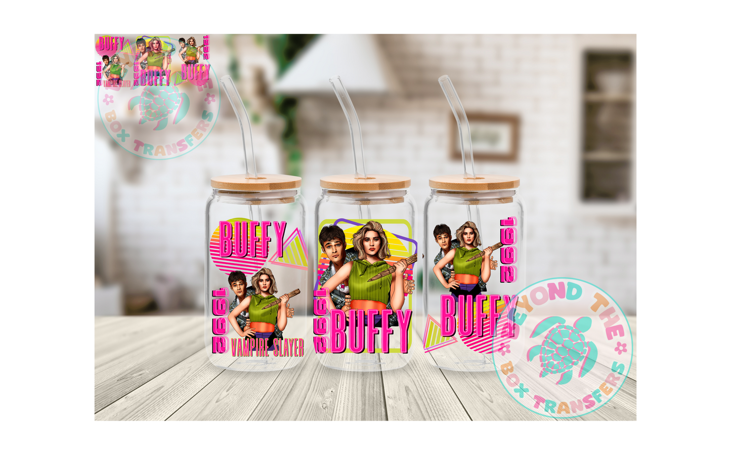 90's Movie Vampire Slayer 16oz UVDTF wrap