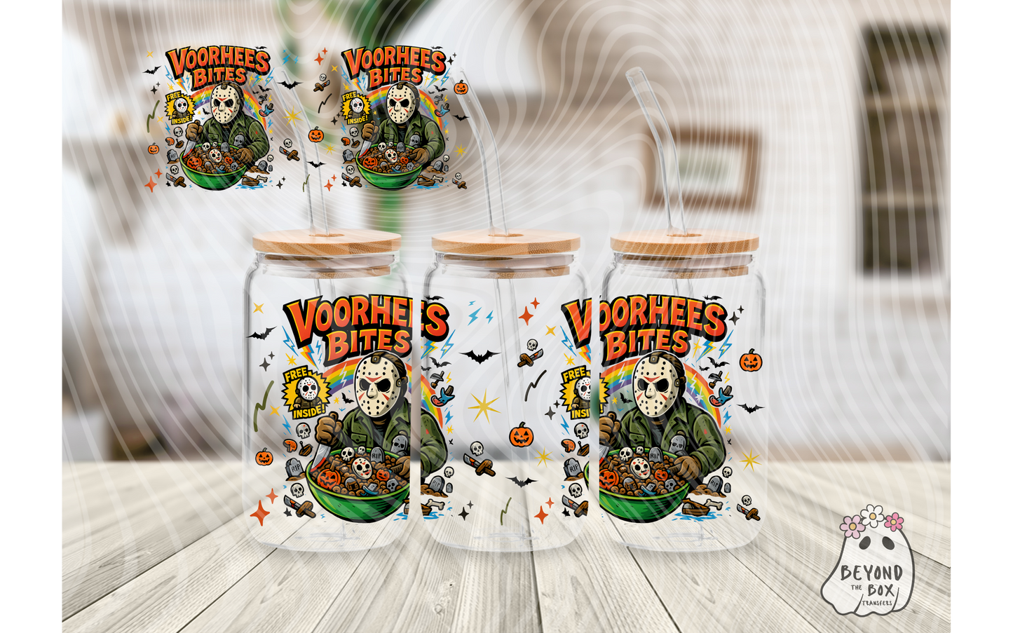 Halloween Breakfast 16oz UVDTF wrap