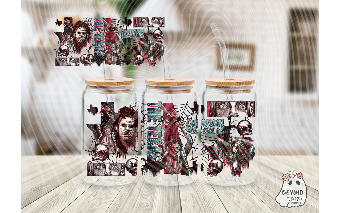 Texas Horror 16oz UVDTF wrap